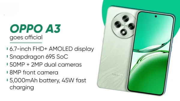 Oppo A3 Specifications